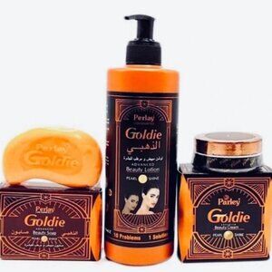 Perlay Goldie Advanced Beauty Set ( Lotion + Face Cream + Soap)